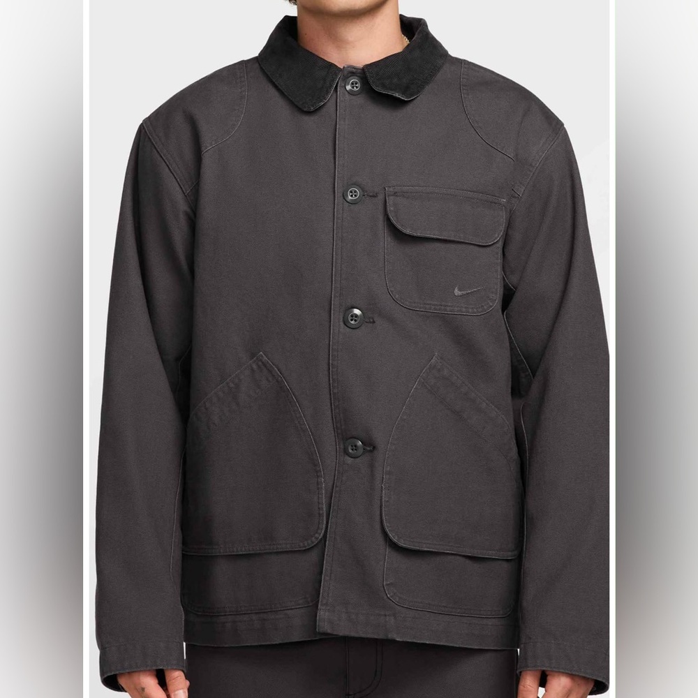 Nike Life Flannel-Lined Barn Coat Anthracite Men's MEDIUM NWT